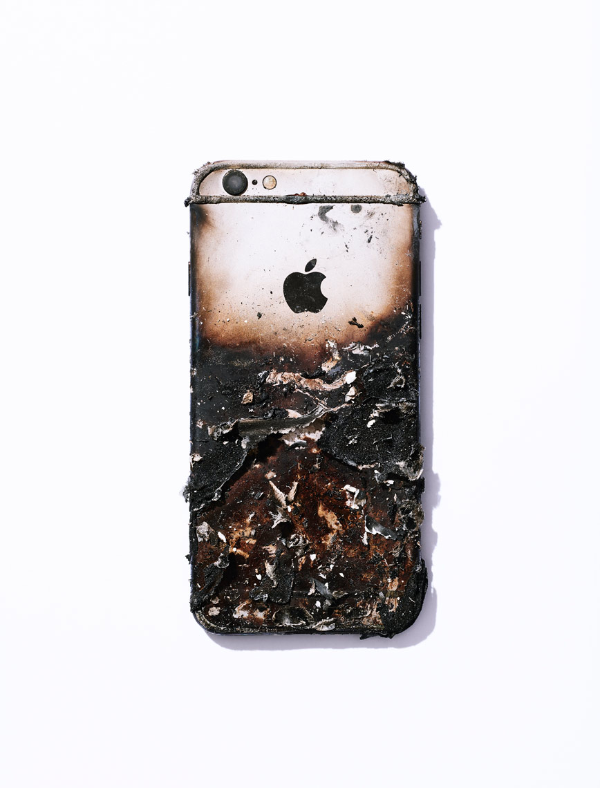 Burnt Iphone